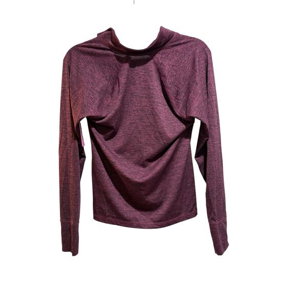 Ideology Purple Heathered 1/2 Zip Active Top Women’s Medium Long Sleeve Athletic - Picture 5 of 5